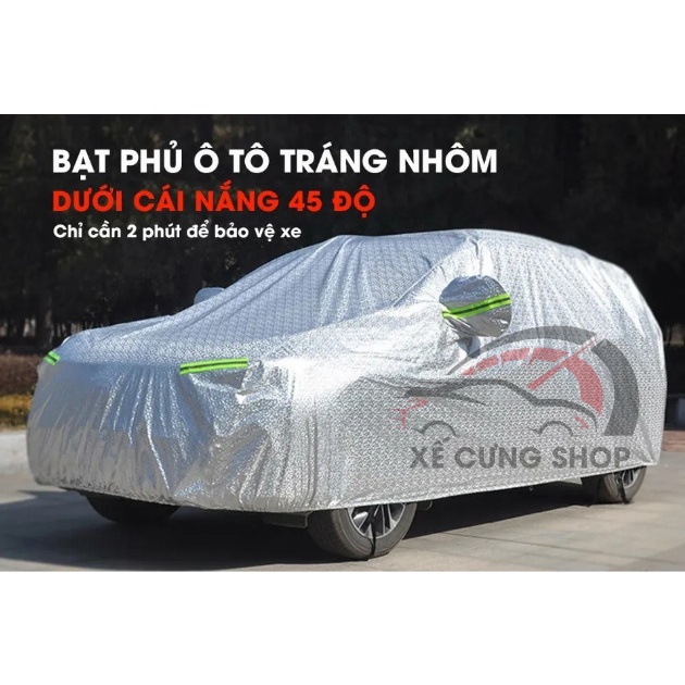Bạt phủ xe ô tô MITSUBISHI Mirage, XpanDer,Atrage,Pajero ,Triton,Outlander-bạt phủ 3 lớp chống xước có khóa kéo cánh cửa