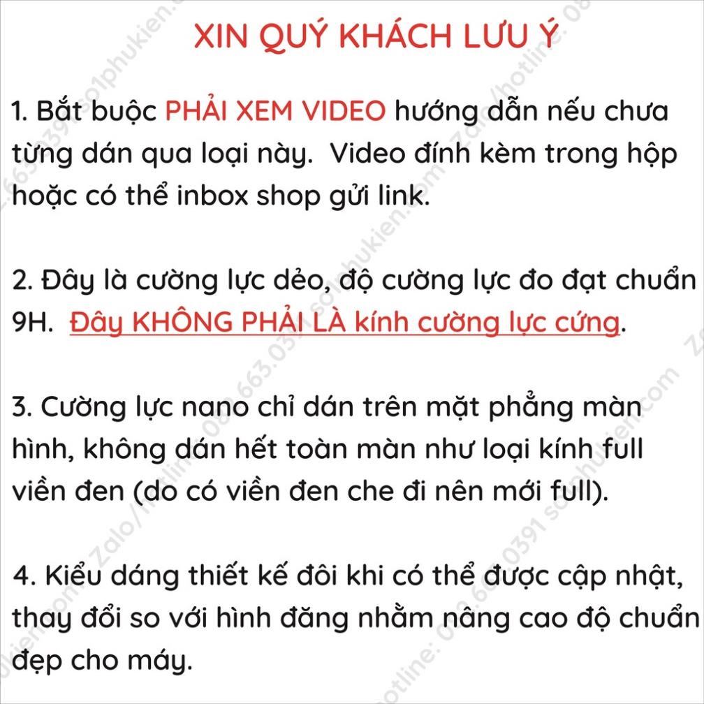 Dán cường lực Laptop Dell XPS 9510 15,5 inch nano 9H siêu mỏng không cấn màn các loại dẻo trong suốt, nhám chống vân tay