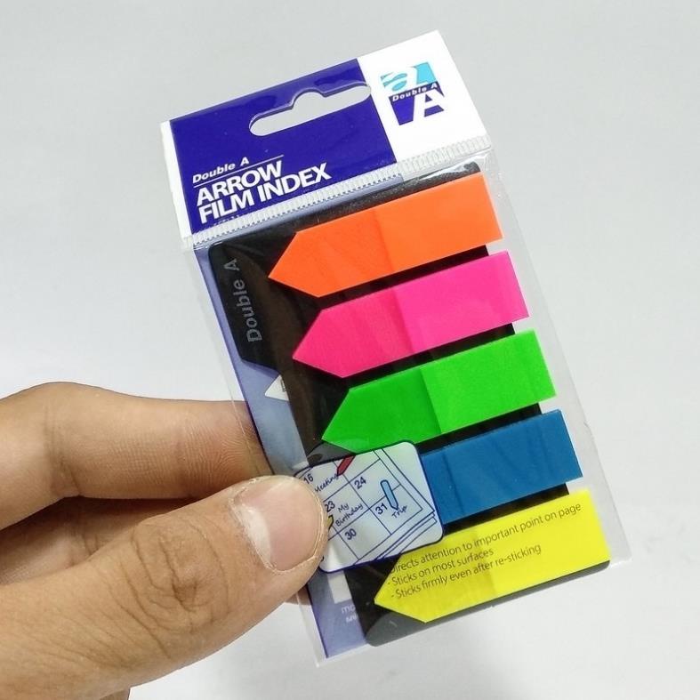 Note mũi tên phân trang 5 màu Double A - Văn phòng phẩm Bảo Quân