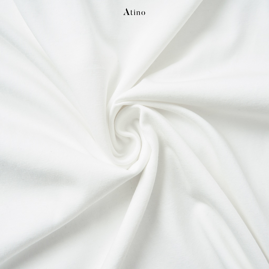 Áo Phông Nam Cộc Tay Cổ Tròn viền  ATINO chất liệu Cotton thoáng mát bền form Regular AP3.2994