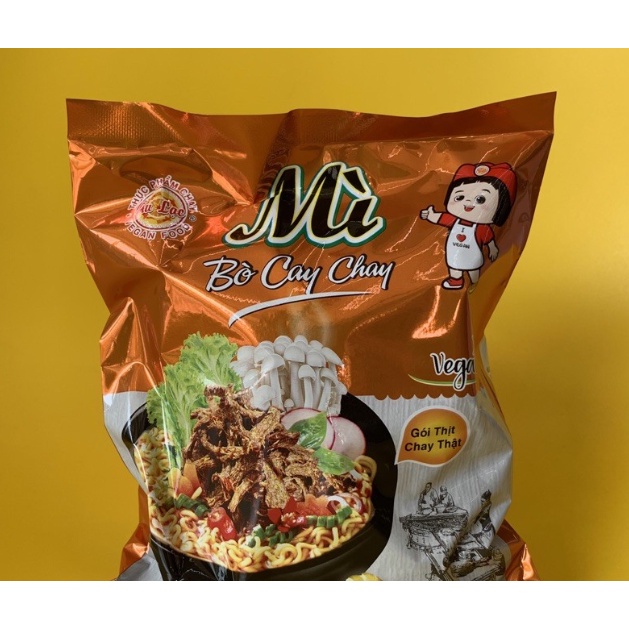 Mì Bò Cay Chay 72g Âu Lạc Gói