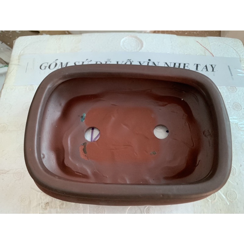 Chậu gốm mini bonsai gốm đất nung bát tràng