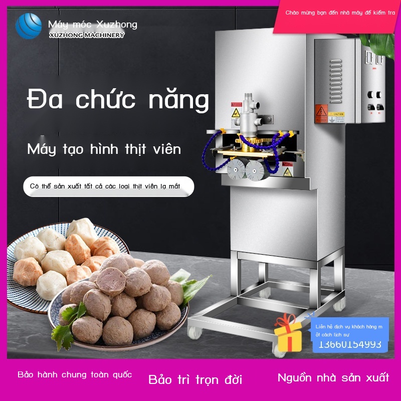 Asahi nhiều chức năng máy tạo hình thịt viên thương mại hoàn toàn tự động nhà hàng lẩu chợ đầu mối ốc xà cừ cá hàng viên