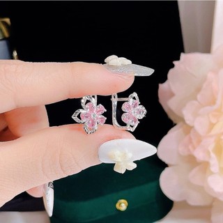 Bông tai bạc khoá bập thời trang chất liệu bạc s925 MS068b