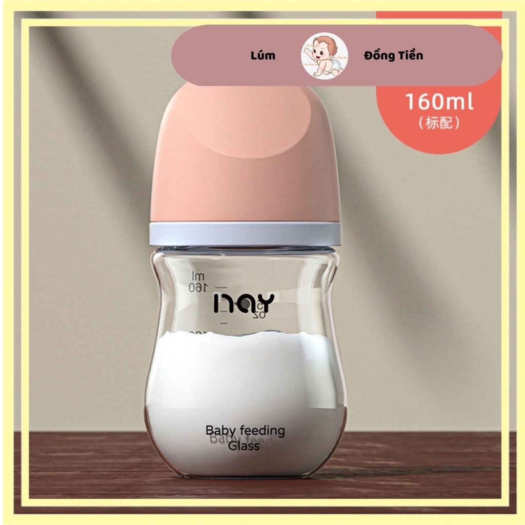 Bình Sữa PAY Thủy Tinh Size 80ml & 160ml
