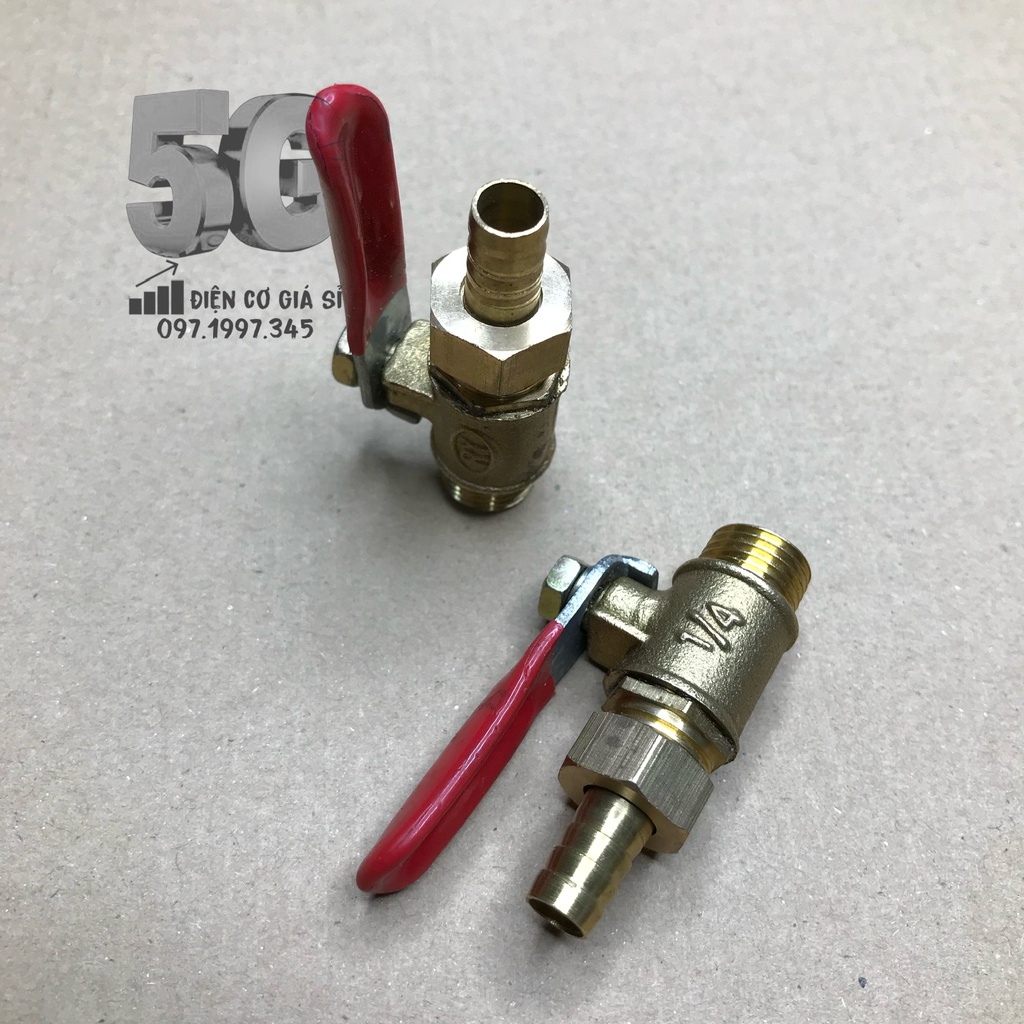 Van Gạt Hơi 1/4 Dùng Cho Máy Nén Khí - Khóa Máy Nén Khí 1/4 Chuyên Dụng LOẠI TỐT