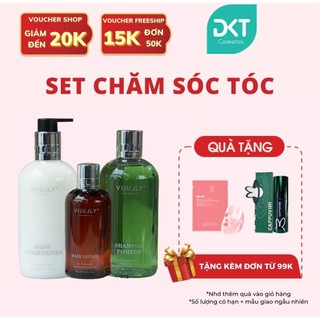 Set dầu gội bưởi dưỡng tóc chính hãng, tinh dầu bưởi kích thích mọc tóc và dầu xả VIJULLY phục hồi tóc