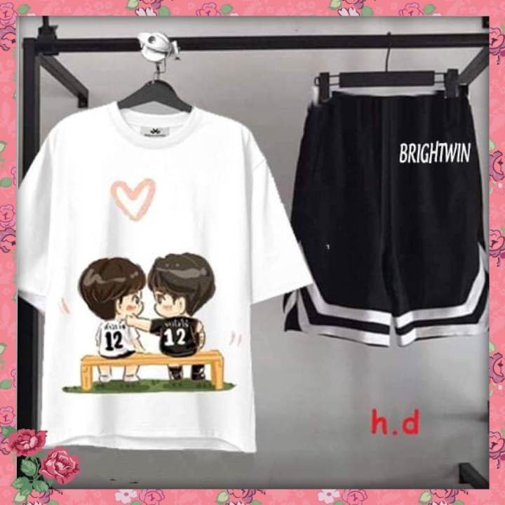 Áo Brigthwin 💟 freeship 💟 áo thun bright win - bộ quần áo 2gether sarawat tine in hình theo yêu cầu