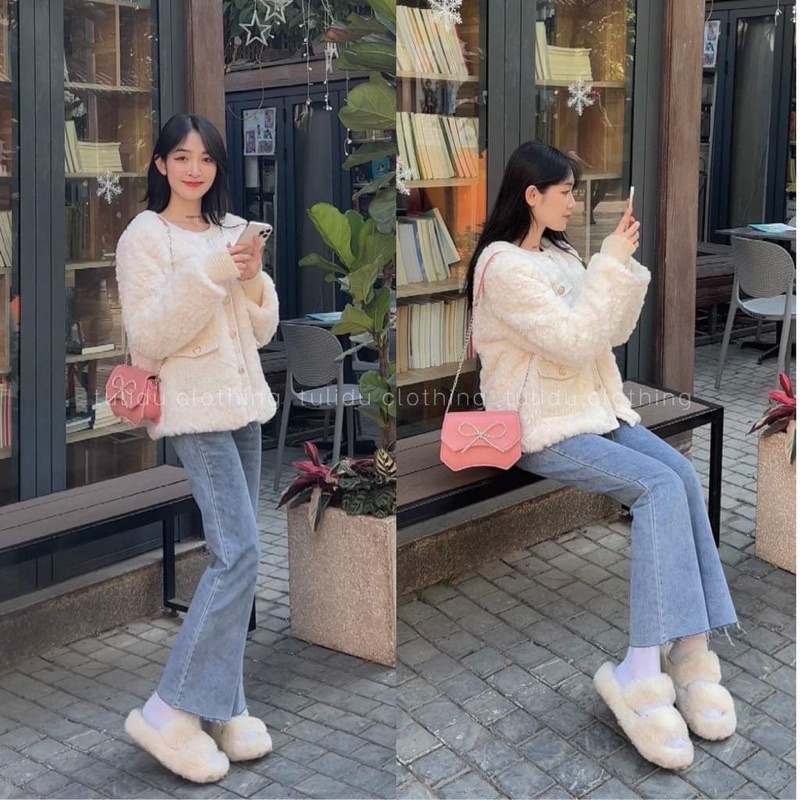 Quần bò loe rua TC12