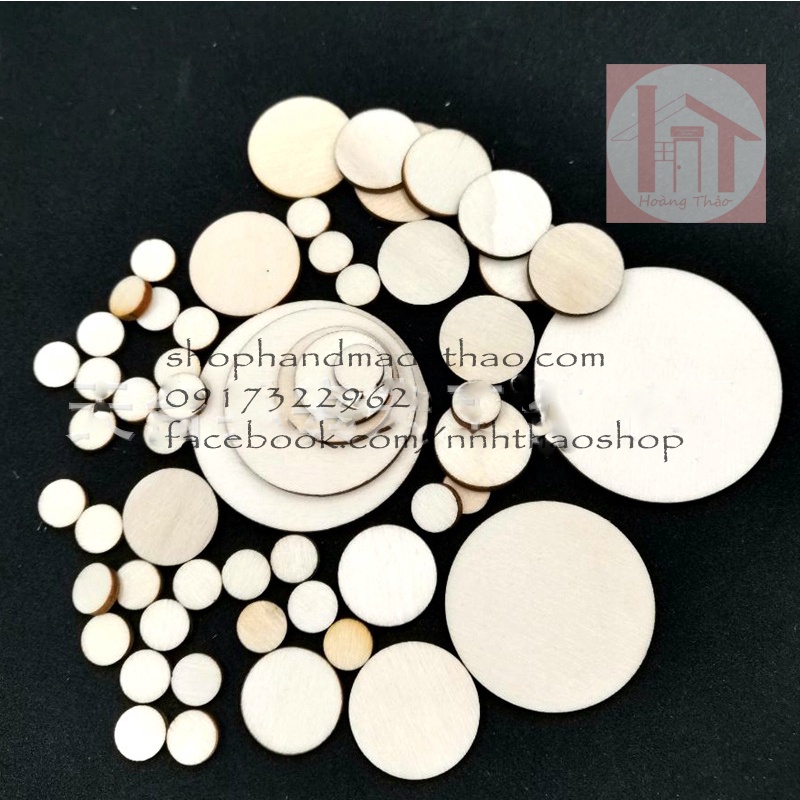 Gỗ tròn miếng dày 2ly