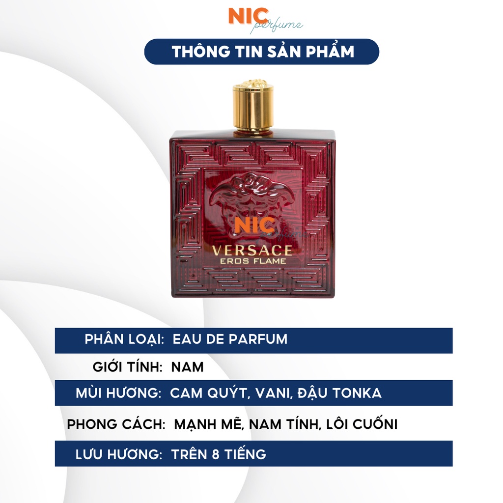 10ml Versace Eros Flame | Nước hoa nam Eros đỏ chính hãng