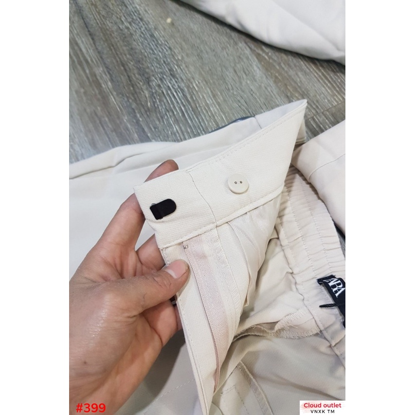 #399 Quần tây ống suông Zara - Màu Kem -Thời Trang Nữ VNXK