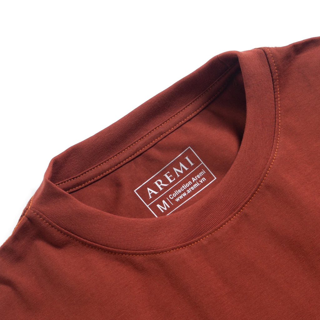 Áo thun T-shirt cổ tròn tay ngắn AREMI chuẩn form vải cotton mềm mịn thiết kế trẻ trung năng động ATS0007