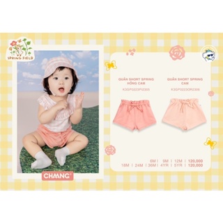 Chaang quần short cho bé gái Spring SS2023D02