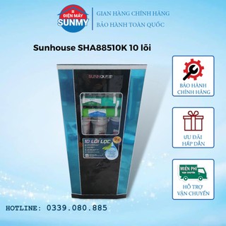 Máy lọc nước ro sunhouse sha88510k 10 lõi cao cấp , máy lọc nước 10 lõi sunhouse - hàng trưng bày bảo hành chính hãng