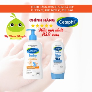 Sữa tắm gội trẻ em Cetaphil Baby Wash & Shampoo, Úc (230ml/400ml)