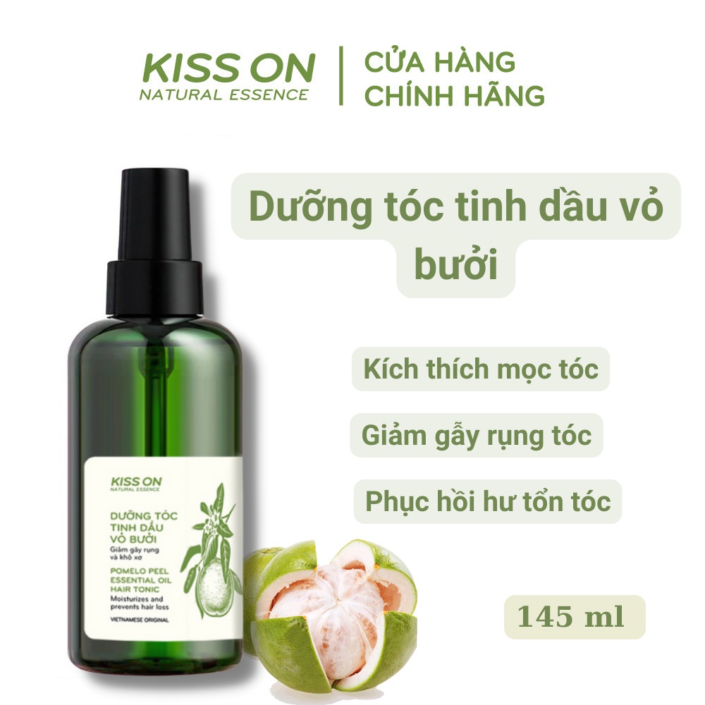 Xịt dưỡng tóc tinh dầu bưởi KISS ON 145ml giúp kích mọc tóc và giảm gãy rụng