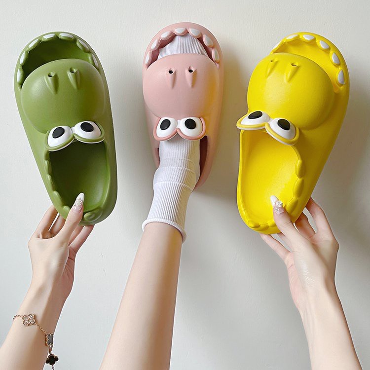 Dép Cá Sấu Há Miệng Dép Khủng Long Mắt To Dép Hà Mã Quai Ngang Siêu Nhẹ Dễ Thương