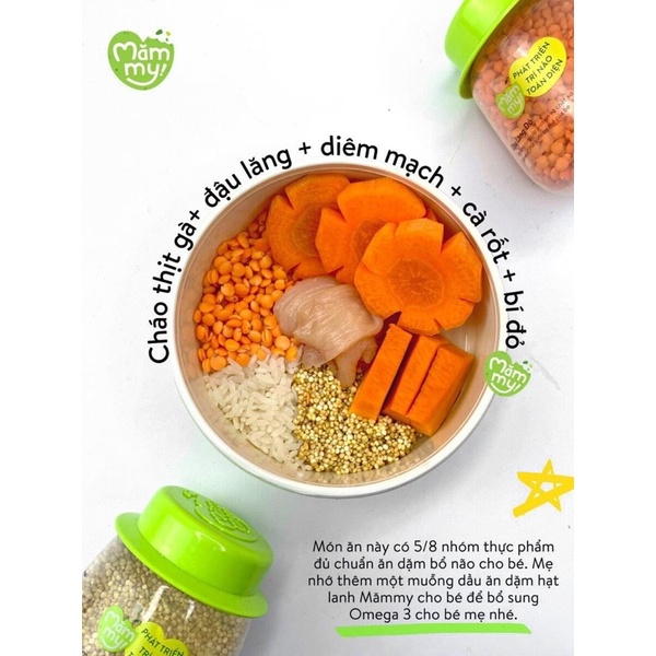Set 8 Hạt hữu cơ cho bé, Hạt bổ não dinh dưỡng chế biến đồ ăn dặm cho bé từ 6 tháng