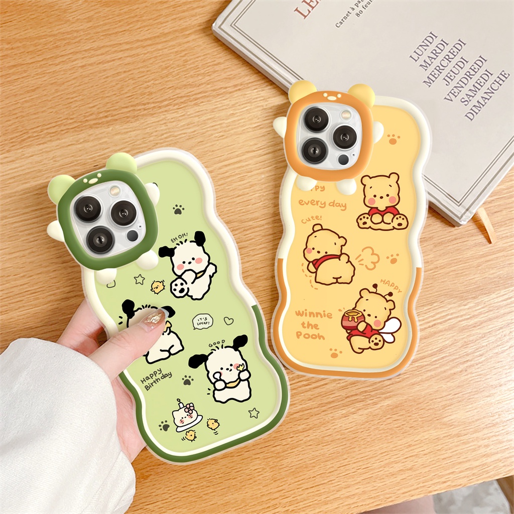 Ốp lưng iphone gấu sóng happy pooh 6/6plus/6s/6splus/7/7plus/8/8plus/x/xs/11/12/13/14/pro/max/promax/plus/shin/case