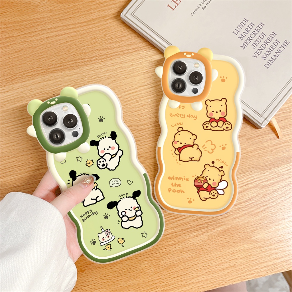 Ốp lưng iphone gấu sóng happy pooh 6/6plus/6s/6splus/7/7plus/8/8plus/x/xs/11/12/13/14/pro/max/promax/plus/shin/case | BigBuy360 - bigbuy360.vn