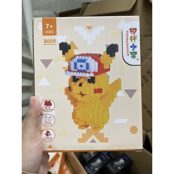 Đồ chơi lắp ráp pikachu siêu xinh 20cm