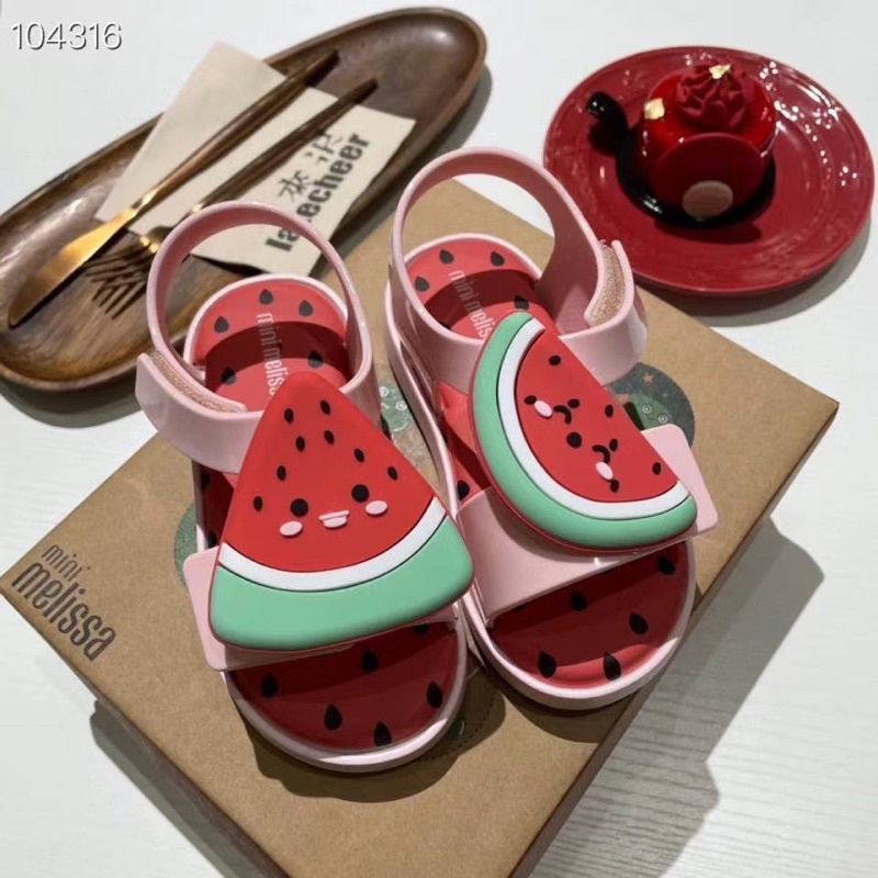 Sandal nhựa thơm mini melissa xuất dư mẫu mới cho bé trai bé gái 1-6 tuổi