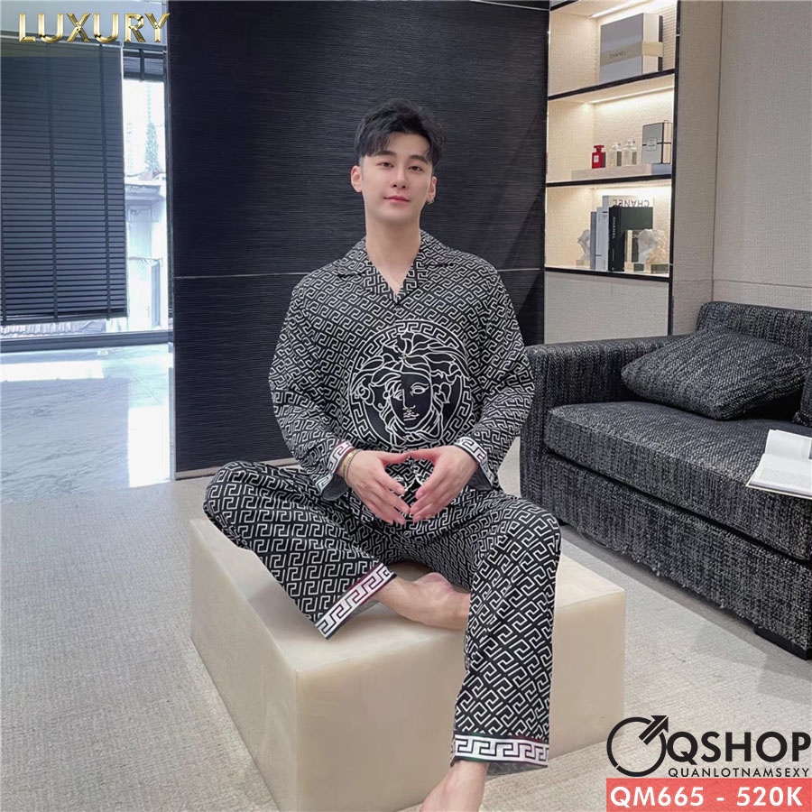 Bộ đồ pijama nam Luxury tay dài mềm mại cao cấp QSHOP QM665