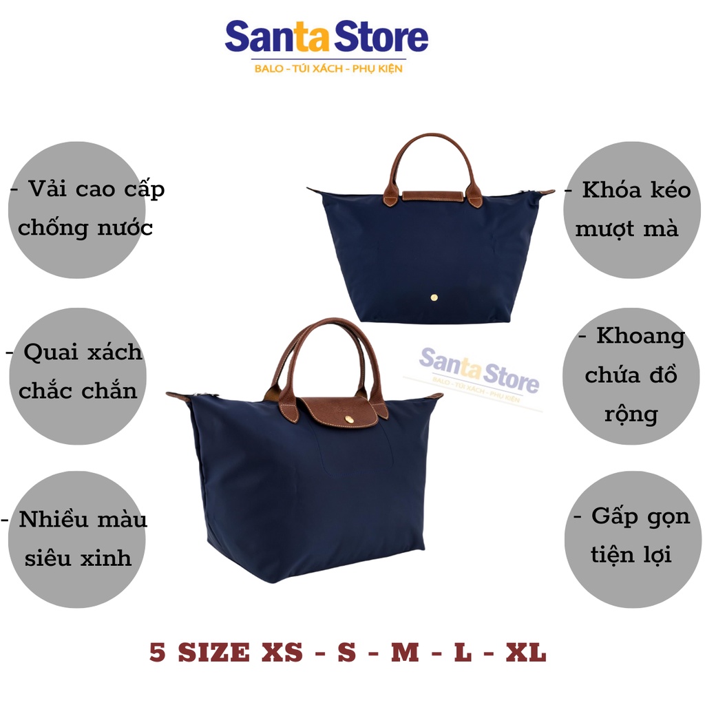 Túi xách công sở đeo vai nữ Long.champ gấp gọn siêu cấp chống nước đủ size SANTA STORE