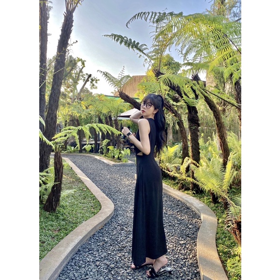 Đầm Body Dài Cut Eo