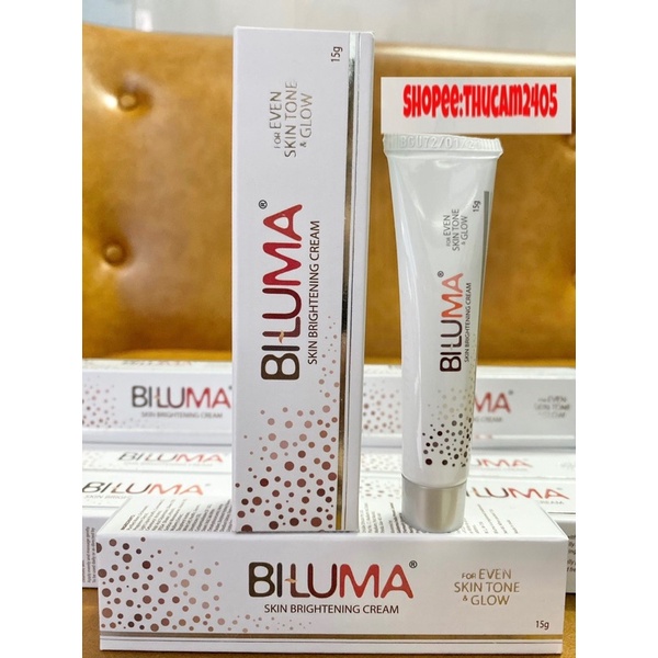 Biluma kem dưỡng trắng da, giảm thâm nám, arbutin, kojic acid cream