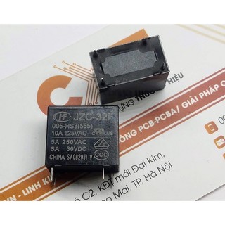 Relay Rơ le 5A 5V (4 chân) JZC/HF32F-005-HS3