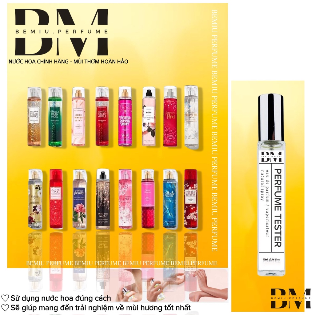 Xịt thơm toàn thân bodymist Bath & Body Works các mùi Size/ 10ML mini | BigBuy360 - bigbuy360.vn