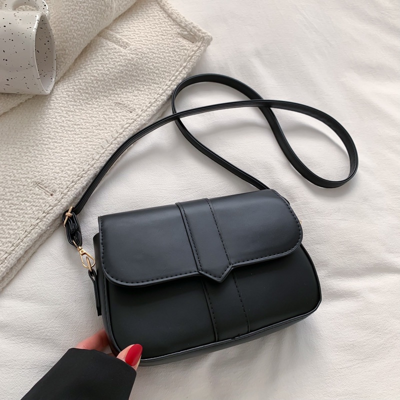 Túi xách nữ, túi đeo chéo dáng chữ nhật nắp đậy kiểu mới dễ phối đồ cho nữ Little_Lisa_Store 014