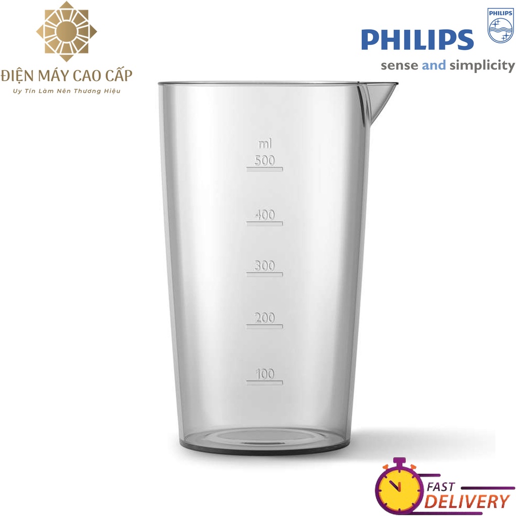 Cốc xay thực phẩm 500ml dành cho máy xay Philips HR1600 HR16xx HR1604 HR1607 HR2531 HR2534 HR2537 và cho hãng khác