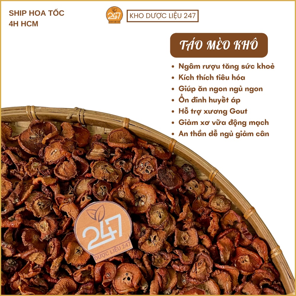 Giá Sỉ 1Kg Táo Mèo Khô Hỗ Trợ Cao Huyết Áp, Kích Thích Tiêu Hóa,Bảo Vệ Gan,Ngủ Ngon (Cam Kết Hàng Sạch,Không Pha,To Đẹp)