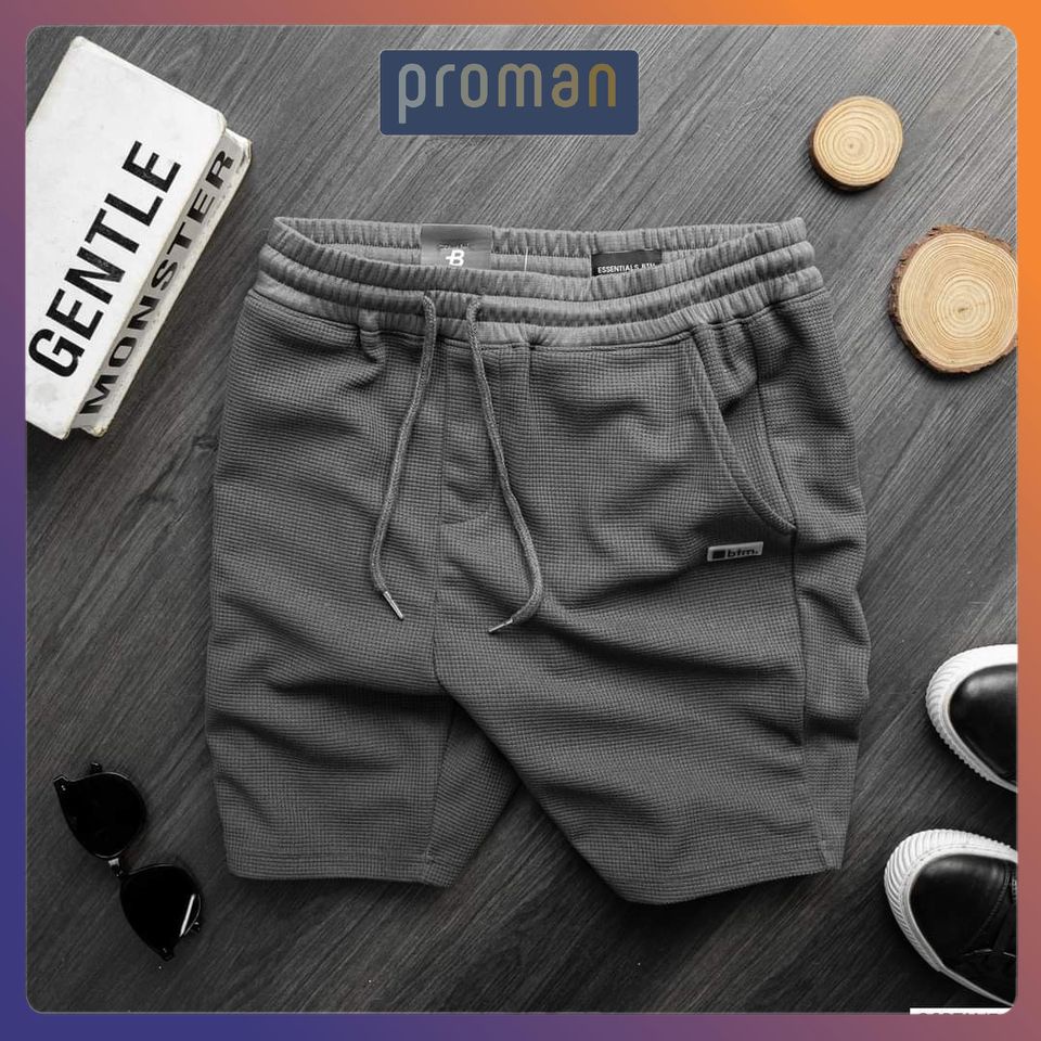 Quần Đùi Nam Mặc Nhà Chất Tổ Ong Co Giãn, Quần Short Nam Ngắn Thể Thao Mềm Mịn Thoải Mái QD08 - PROMAN