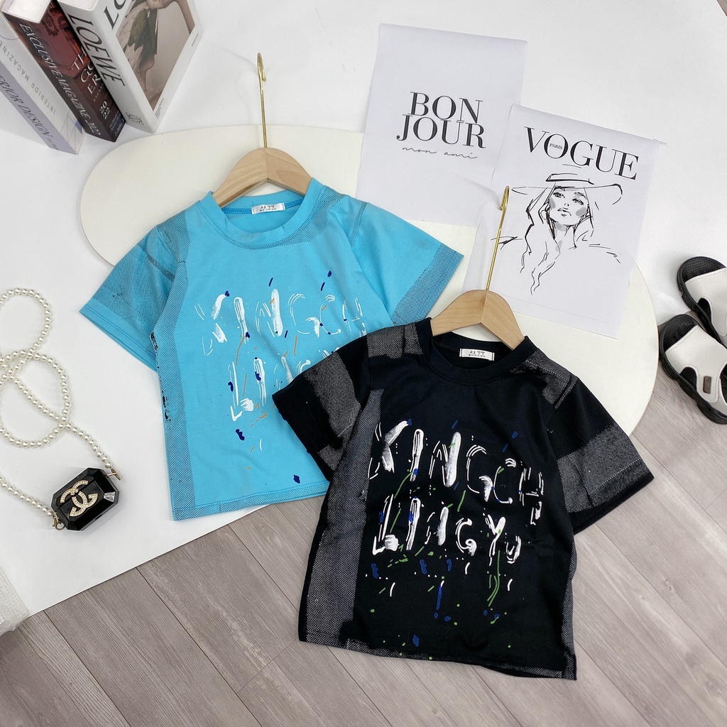 Set đồ bộ quần áo &quot;K.1.N.G&quot; 14-48kg cho bé trai 4-14 tuổi. Năng động, phong cách. Thoáng mát. B57