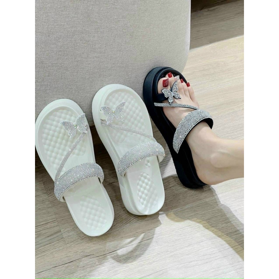 (S130) Dép nữ xỏ ngón đế bánh mì 5 phân hàng QC (Mã 9013 + 658 - xỏ ngón)