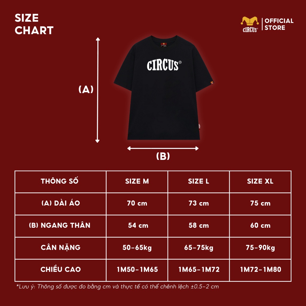 Áo thun unisex oversize Local Brand Circus 100% Cotton - Mã Special S03