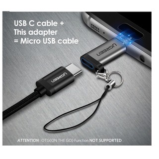 Đầu Chuyển Micro USB (male) to USB-C (female) Ugreen 50590