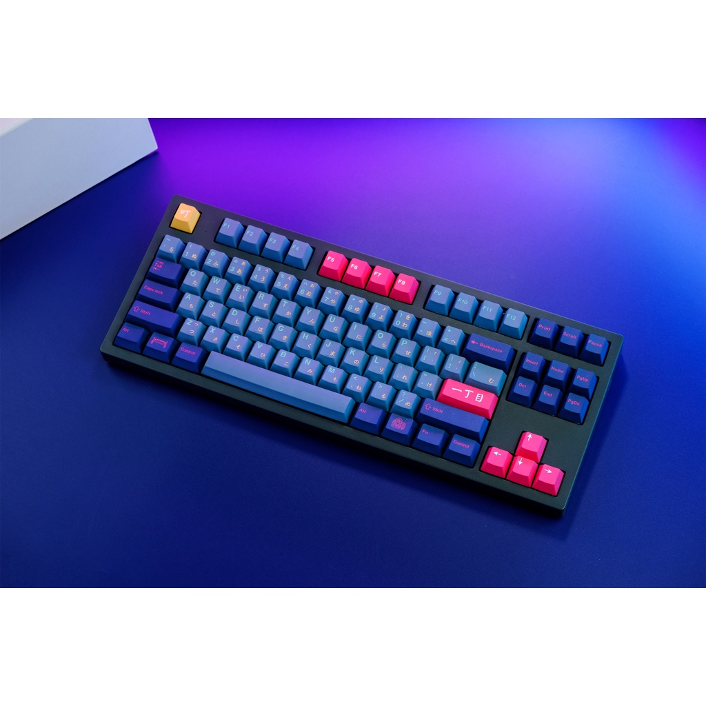 GMK Kabukicho Keycap, 129 Phím Keycaps PBT Cherry Profile DYE-SUB Cá Tính GMK Keycaps Cho Bàn Phím Cơ