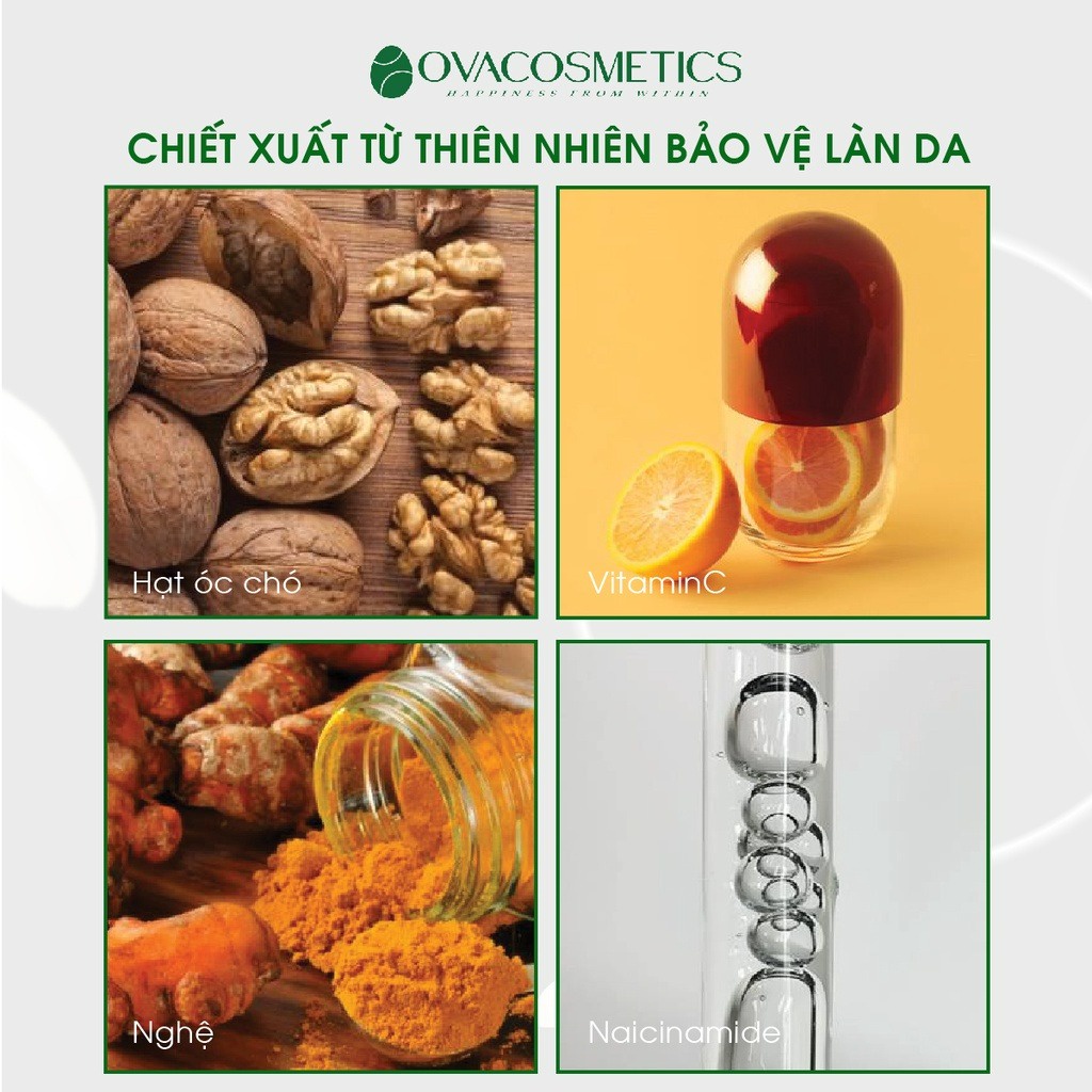 Gel tẩy da chết OVA Bio Scrub, giảm mụn, làm đẹp da, chiết xuất nghệ hộp 100gr