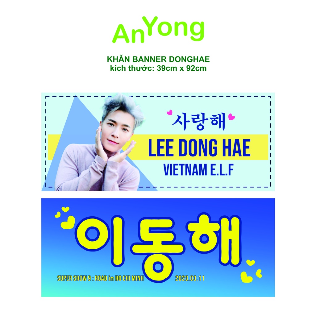 Khăn banner SUPER JUNIOR