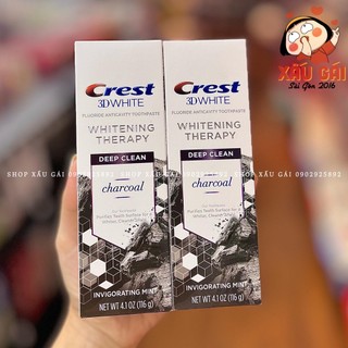 Kem đánh răng crest 3d white whitening therapy charcoal 116g / date 5/2024