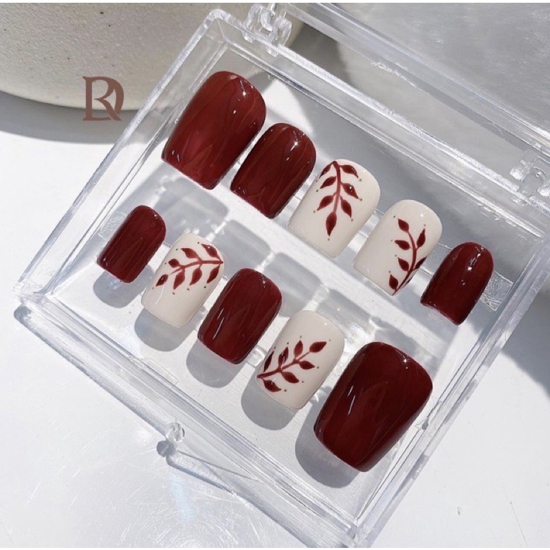 Nail box thiết kế mẫu lá