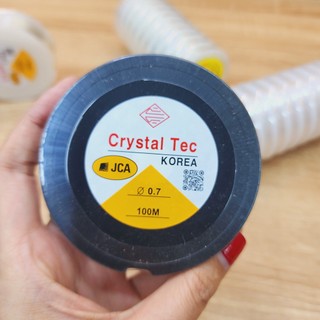 Cuộn dây cước co giãn xỏ hạt làm trang sức xuất xứ hàn quốc - loại 100 mét