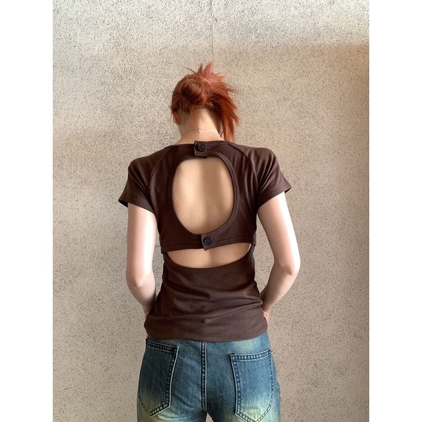 [ORDER] ÁO BABY TEE HỞ LƯNG BASIC Y2K