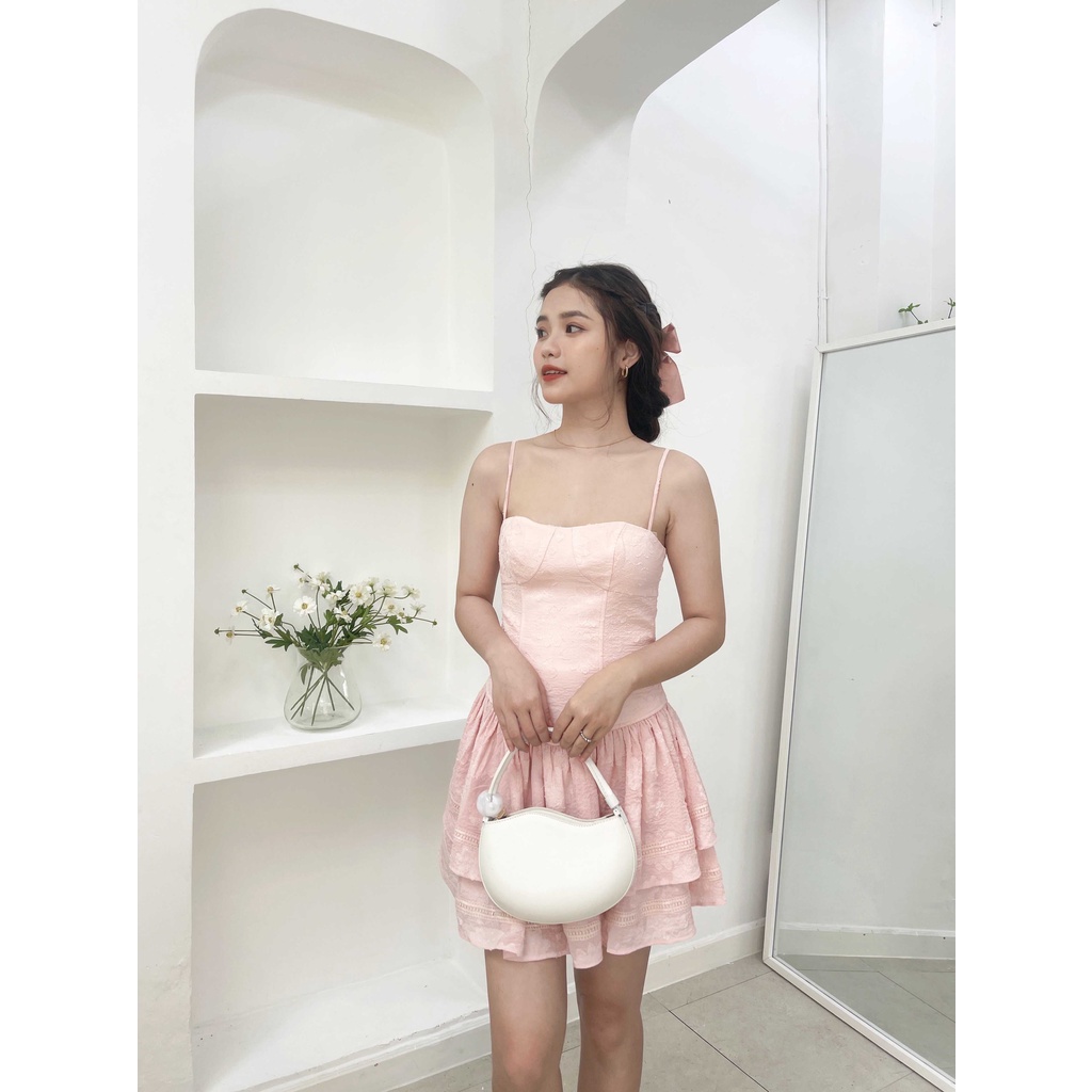 Đầm nữ hai dây thiết kế form xòe hai tầng HONI DRESS - GOÛT DE JUN