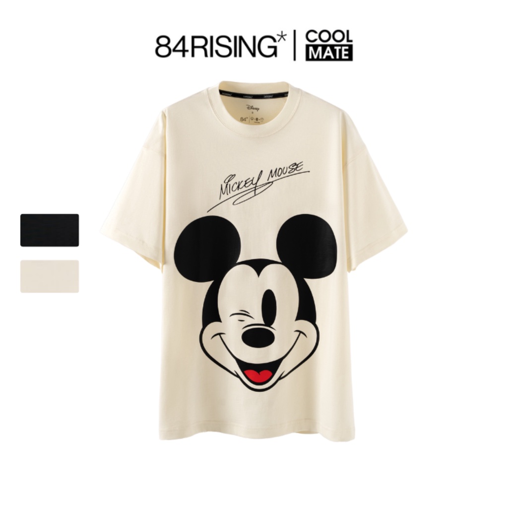 Áo thun oversize chuột Mickey Disney - thương hiệu 84RISING